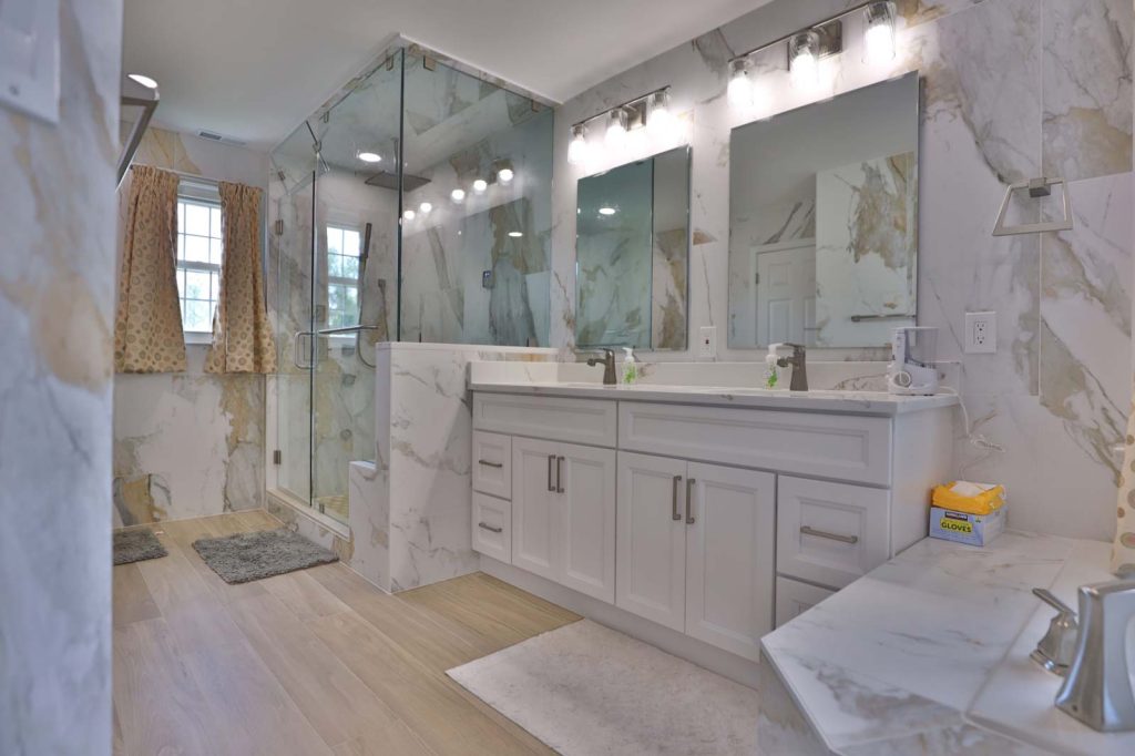 After — Vanity and shower