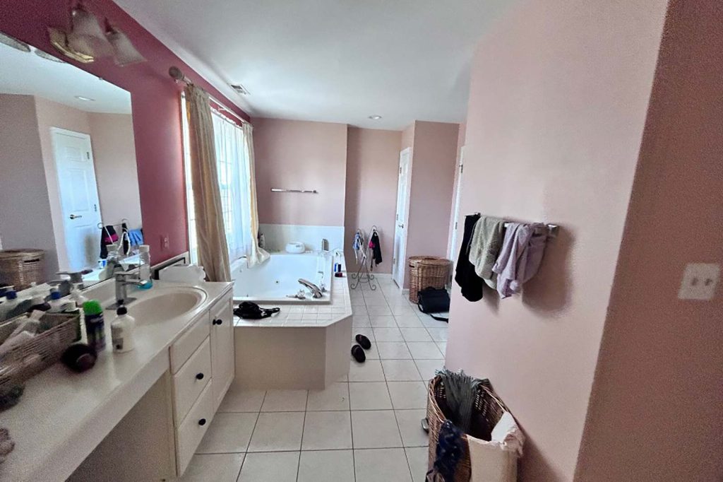 Before — Vanity and tub